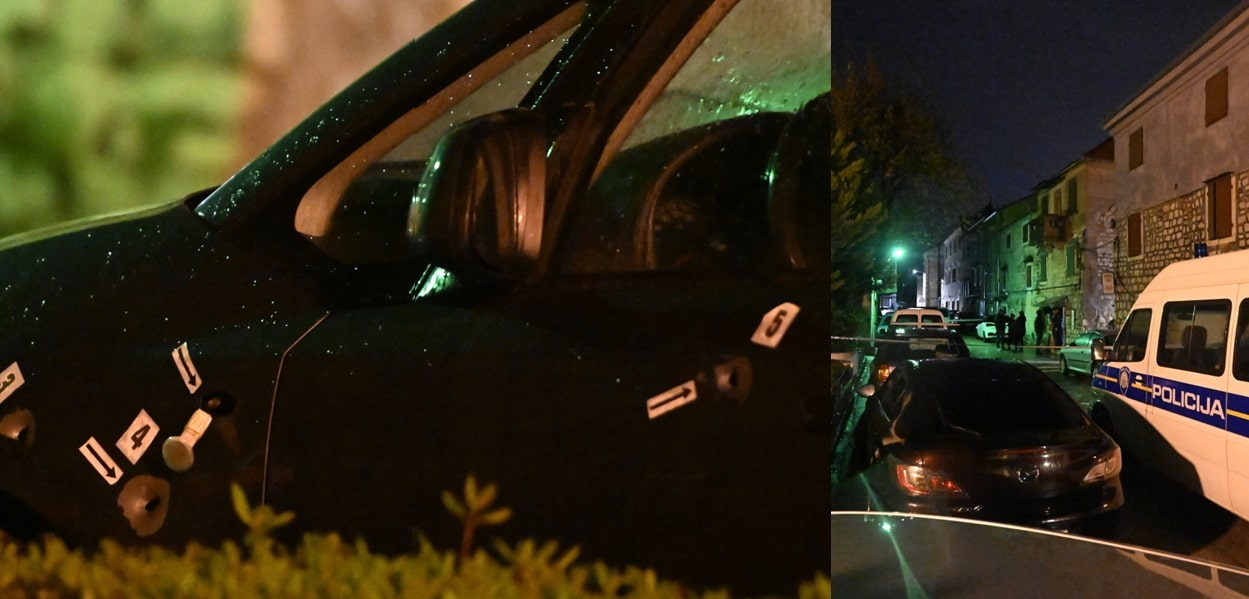 Porpucani automobil / očevid na mjestu napada